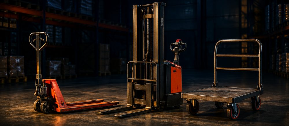Équipements de manutention : transpalettes et gerbeurs